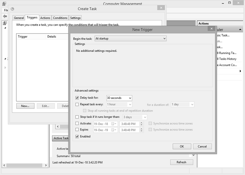 Select Start a program from the drop-down menu