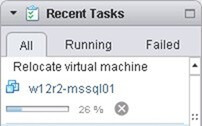 Open a Recent Tasks panel 