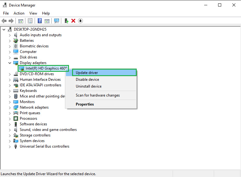 Select Update Driver