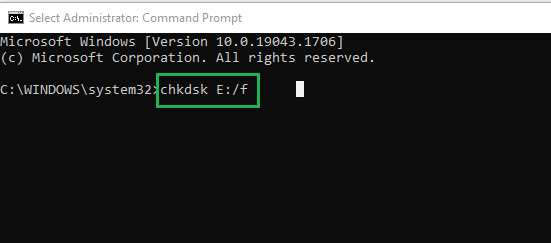 Run the displayed command on your command prompt