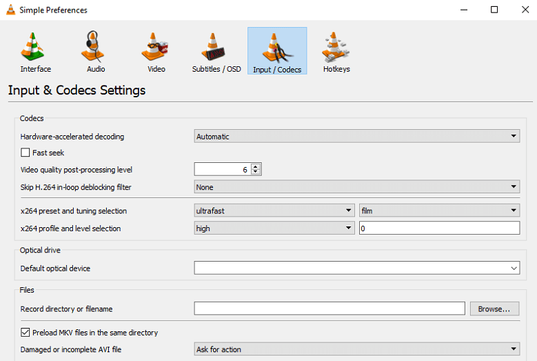 Click on the OK after Resetting preferences and making changes.