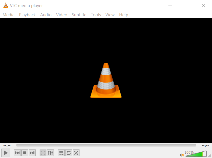 Launch VLC Media Player.