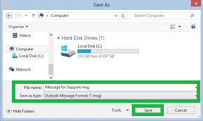 Choose Outlook Message Format- Unicode