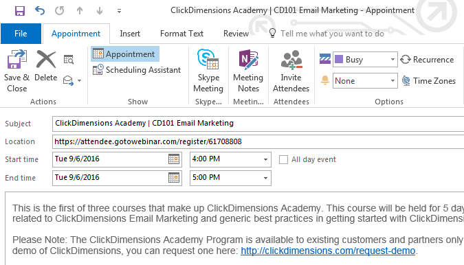 Move to the file option and opt for calendar from its menu