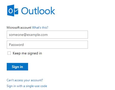 Launch Outlook and go to the home page