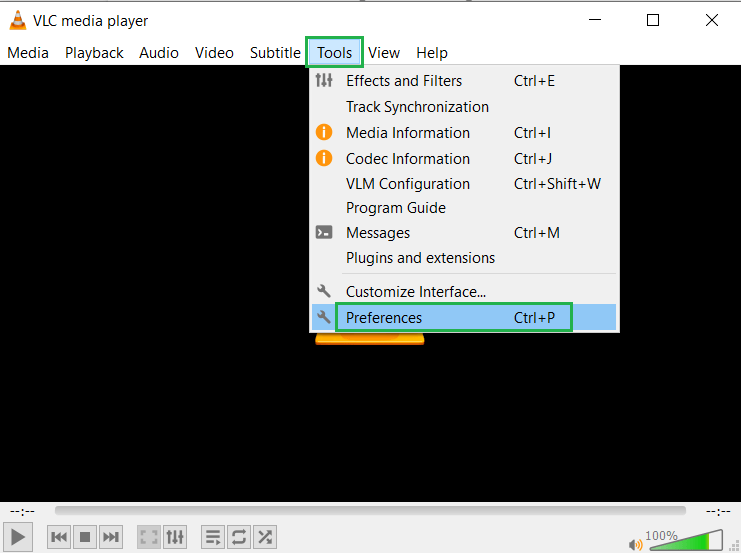 Tap Tools and Preferences.
