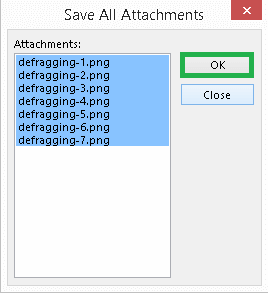 Verify ones and click Ok.
