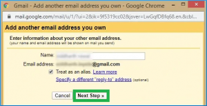 Click on the Next Step.