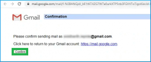 Click on the Confirm button.