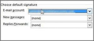 Select None from the drop-down arrow next to Signatures. 