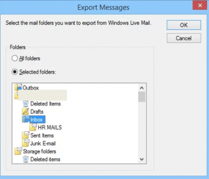 Click on the Selected Folders