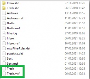 Select and delete the files in Trash as shown in the image below. 