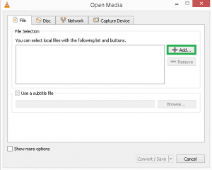 Click the Add file button