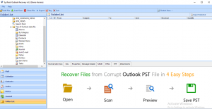 You can see all your folders and items within it under the folder list.
