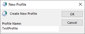 Enter the profile name