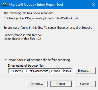 Repair the files that are damaged
