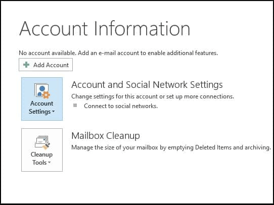 Click on Data File Management under the Account Settings