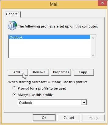 click on Add option