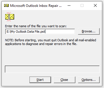 Click on Start to begin the scanning process
