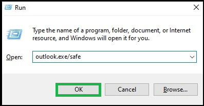 Press Windows+R. The ‘Run’ dialog box appears