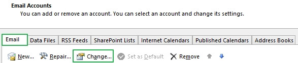 Select the Email tab that shows the 421 error