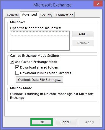 Use Cached Exchange Mode