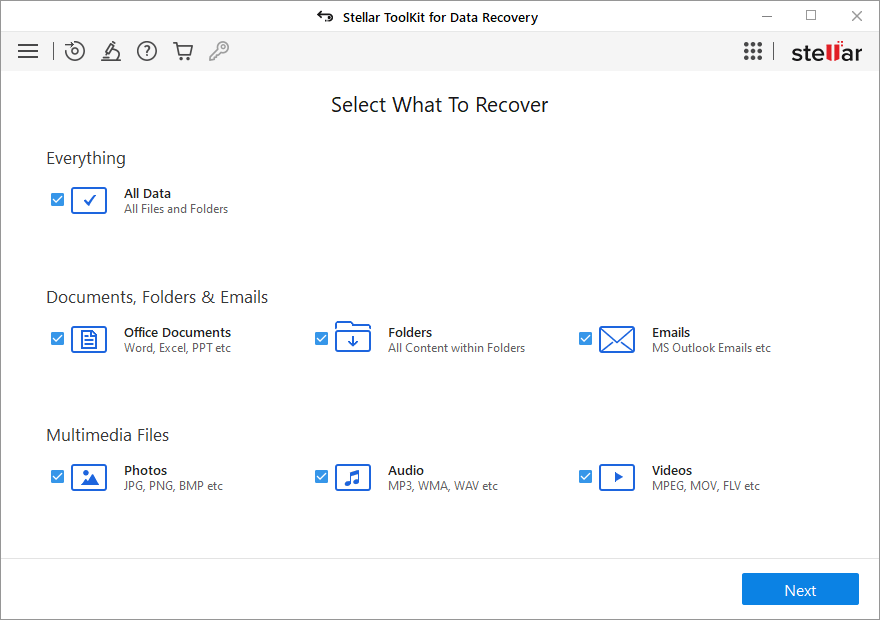 Add data type to recover