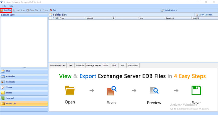 Add edb file