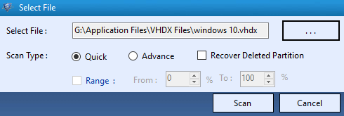 Select scan mode