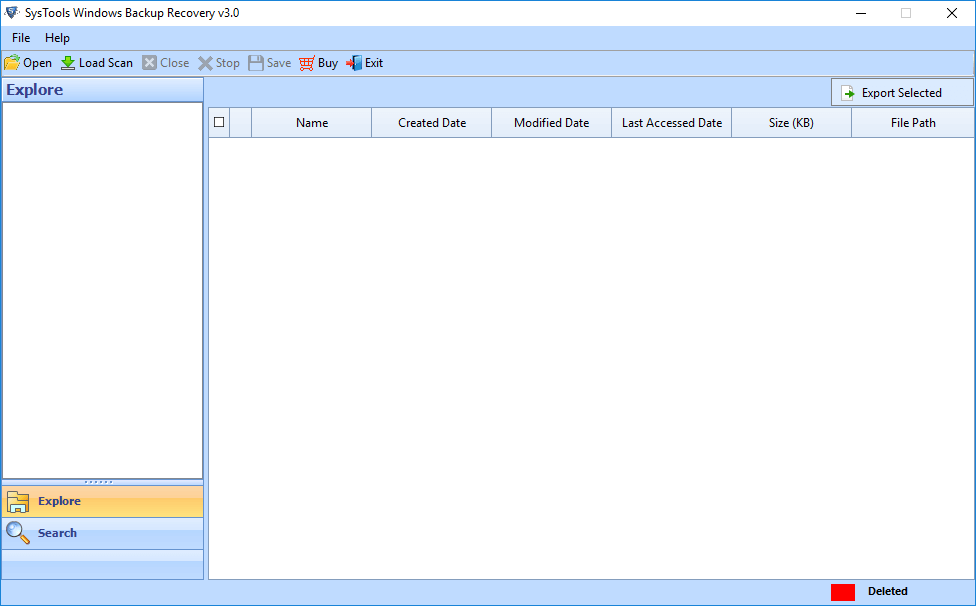 Open Windows Backup Recovery software